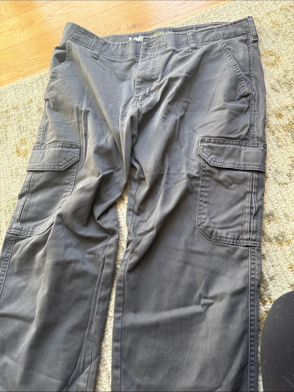 Lee Extreme Motion MVP Regular Straight Pants in Gray size: 34x29
